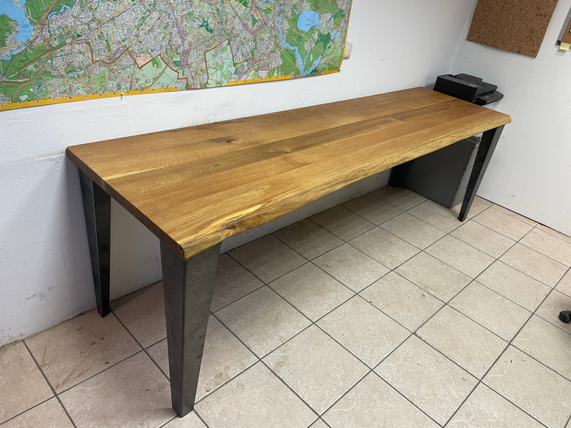 Eichen-Schreibtischplatten mit natürlicher Baumkante & robustem Finish | Breite: 65cm | Länge: 100-200cm
