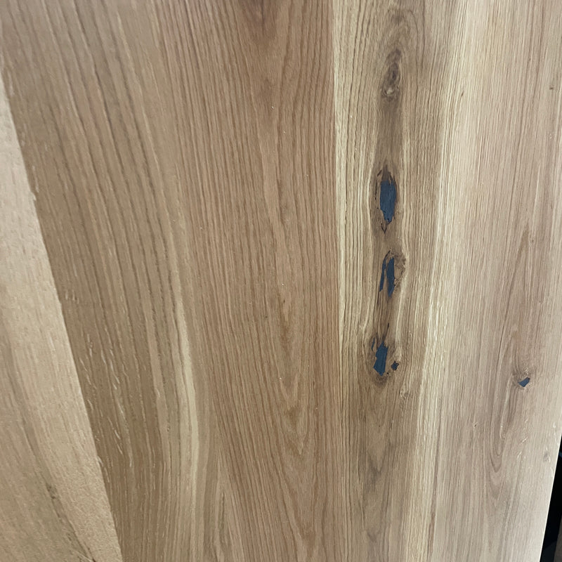 Massivholz Tischplatte | 180x80x4cm | Holzart: Eiche | Art Baumkante: Gerade Kante  | Finish: Hartwachsöl | Code: VK-Ei29 | Standort: Vintique Berlin Köpenick