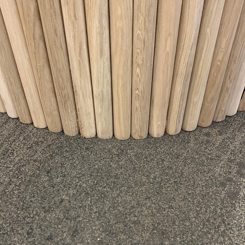 Halbsäule Tischfußsäule aus Eiche – Stilvolle Stabilität für Ihren Massivholztisch | H:71cm D:40cm