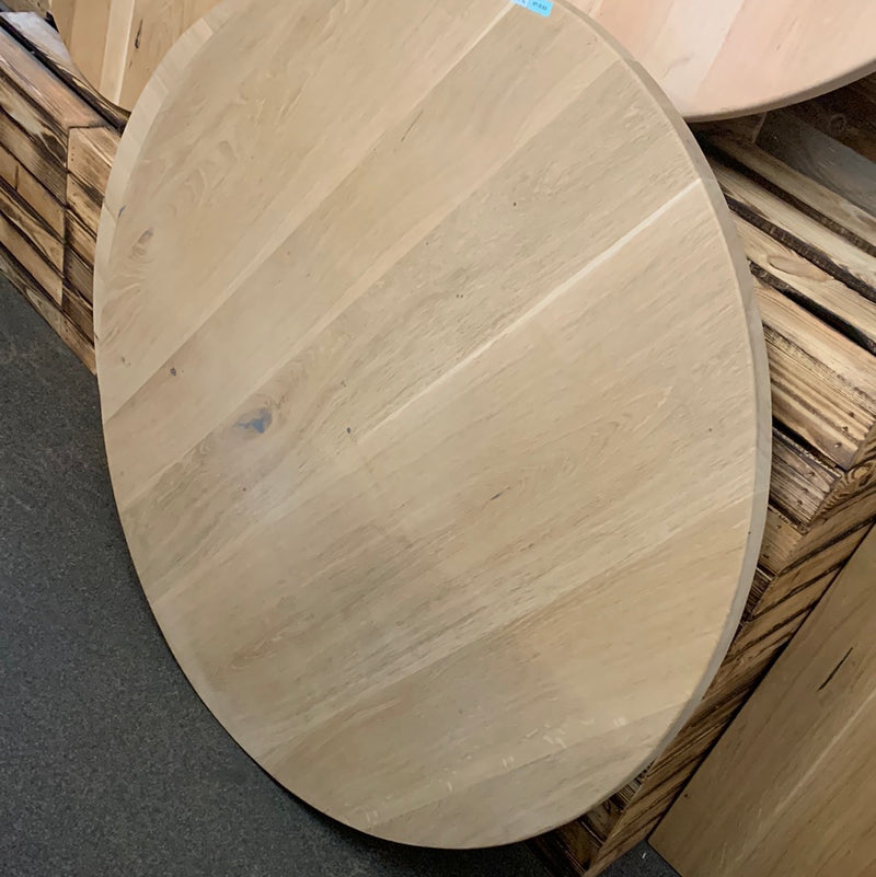 Massivholz Eichentischplatte | Ø110cm x 4cm | Code: VT-EI33