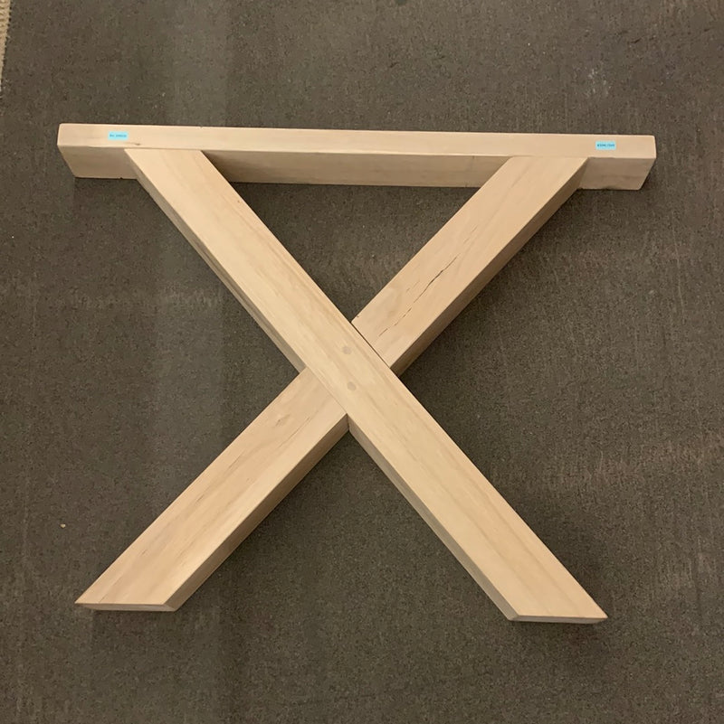 Holzbeine Eiche | X-Form | 90x72x9