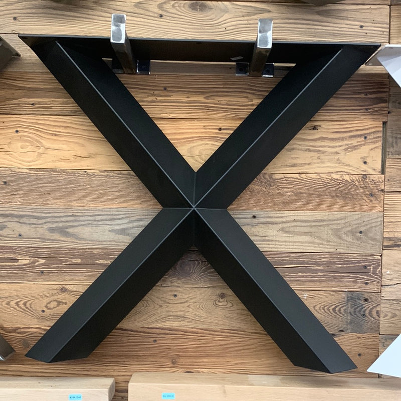Kufen für Tischplatten | X-Form | 3D | schwarz | massiv | 78x72x14