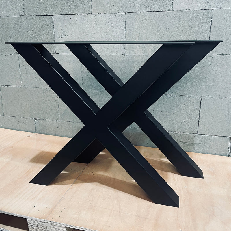 2er Set Tischkufen "XZIBIT " | Farbe: matt schwarz | Abmessung: 78x72x8cm