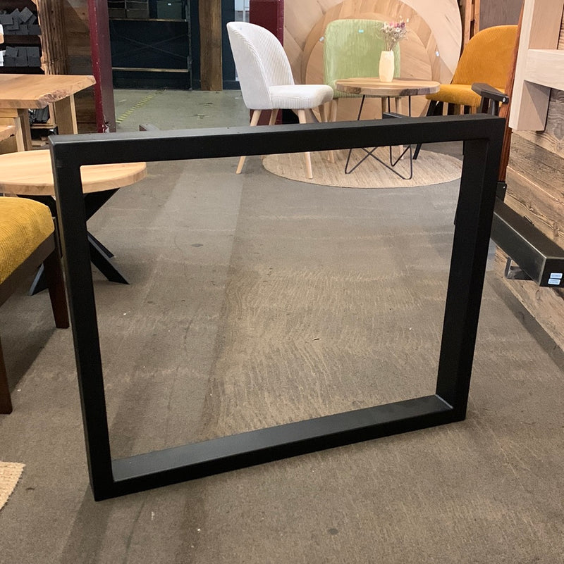 Kufen für Tischplatten | Quadrat | massiv | schwarz | 73x90x8cm (2 Stk.)
