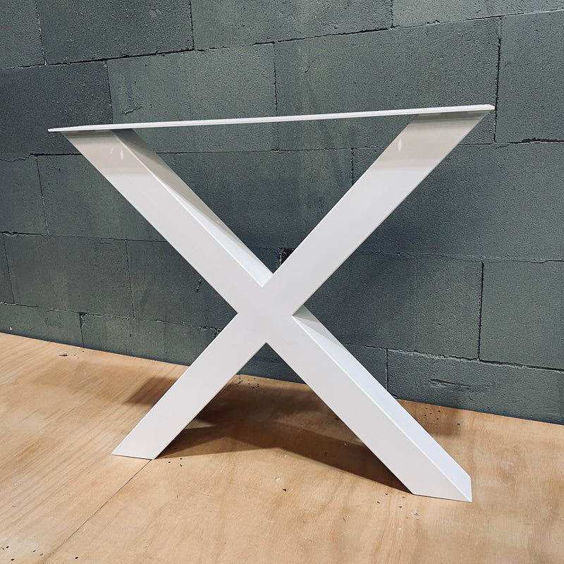 2er Set Tischkufen "XZIBIT " | Farbe: matt weiß | Abmessung: 78x72x8cm
