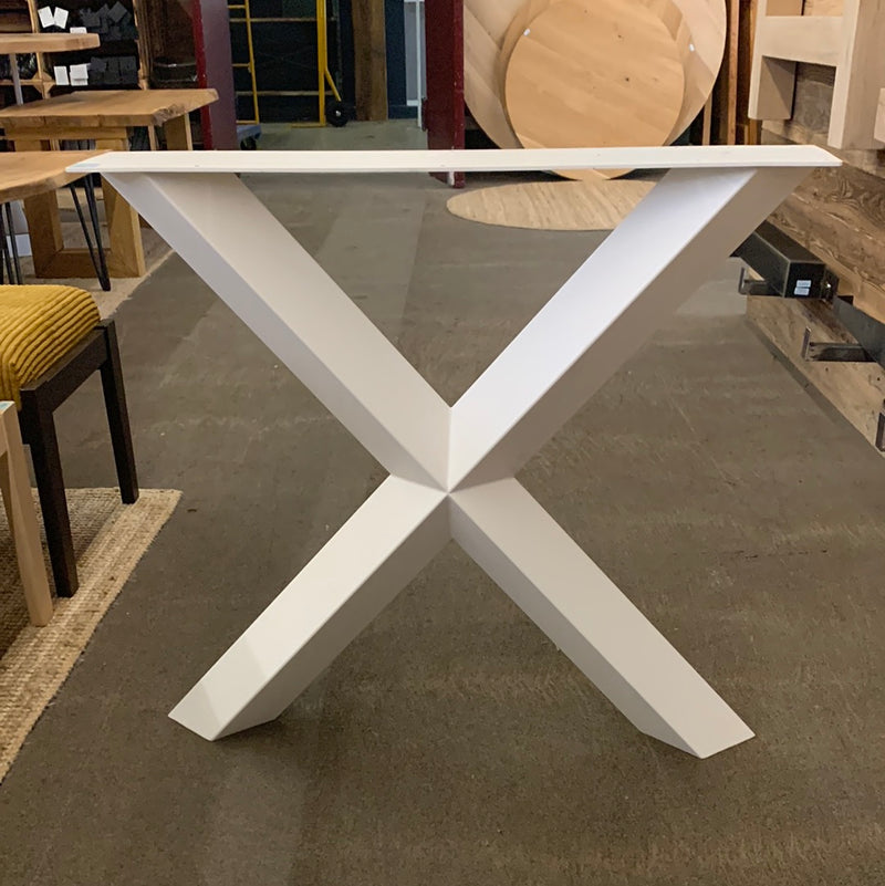 Kufen für Tischplatten | X-Form | 3D | weiß-matt | massiv | 78x72x14