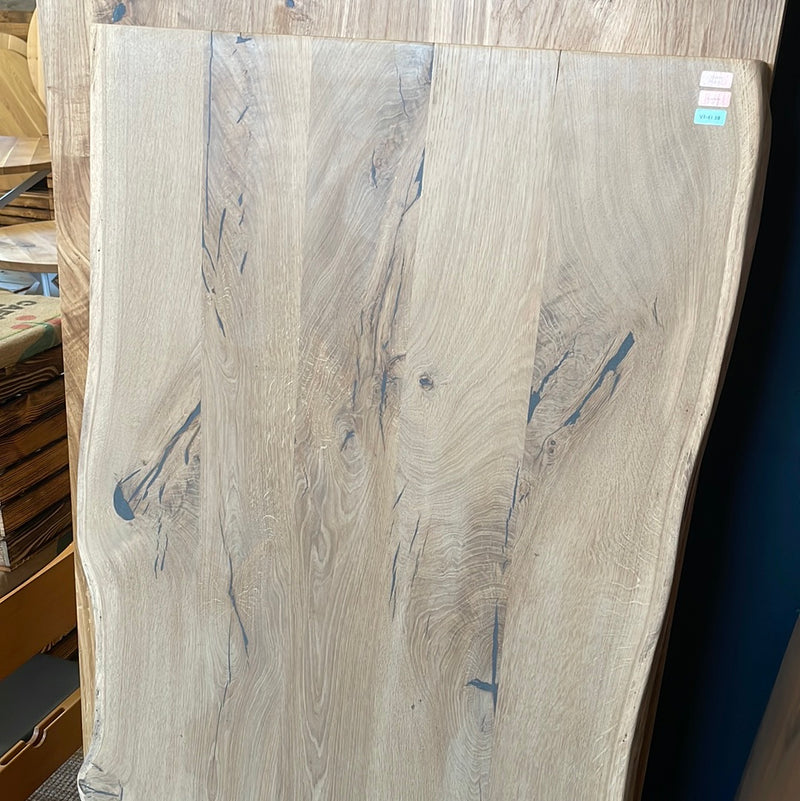 Massivholz Tischplatte | 170x84x4cm | Holzart: Eiche  | Baumkante | Finish: Scandicöl | Code: VT-Ei38 | Standort: Vintique Store Tempelhof