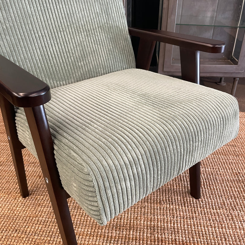 Sessel-Stuhl "Mintgrün & Braun" | Armlehnensessel für Esstisch, Schreibtisch oder als Fernsehsessel