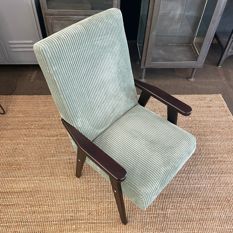 Sessel-Stuhl "Mintgrün & Braun" | Armlehnensessel für Esstisch, Schreibtisch oder als Fernsehsessel