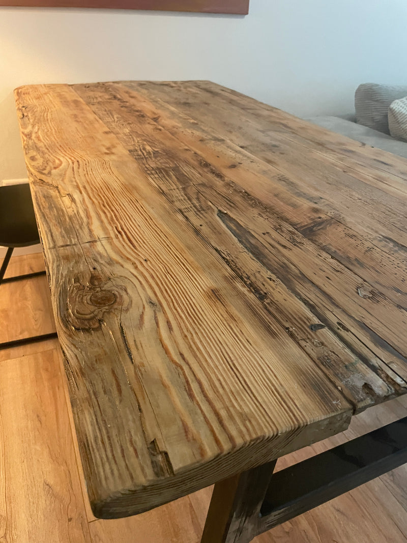 Tischplatten aus historischem Altholz: Charme & Charakter von 50cm bis 400cm Länge | Variante: "Lackiert"