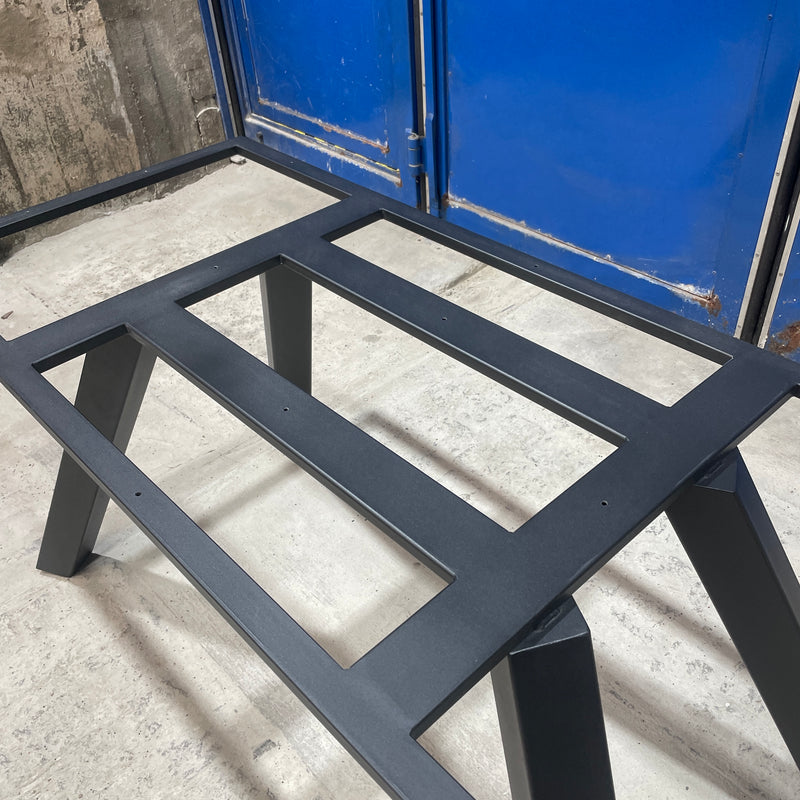 Tischgestell mit Rahmen "ZZ TOP" | Farbe: schwarz matt | Abmessung: 160x70x72cm