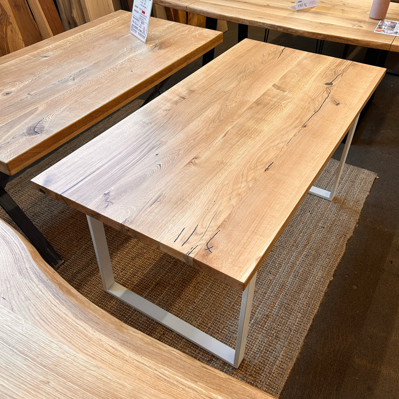 Massivholz Eichentischplatte | 160x80x4cm | gerade Tischkante | Code: T-EI5