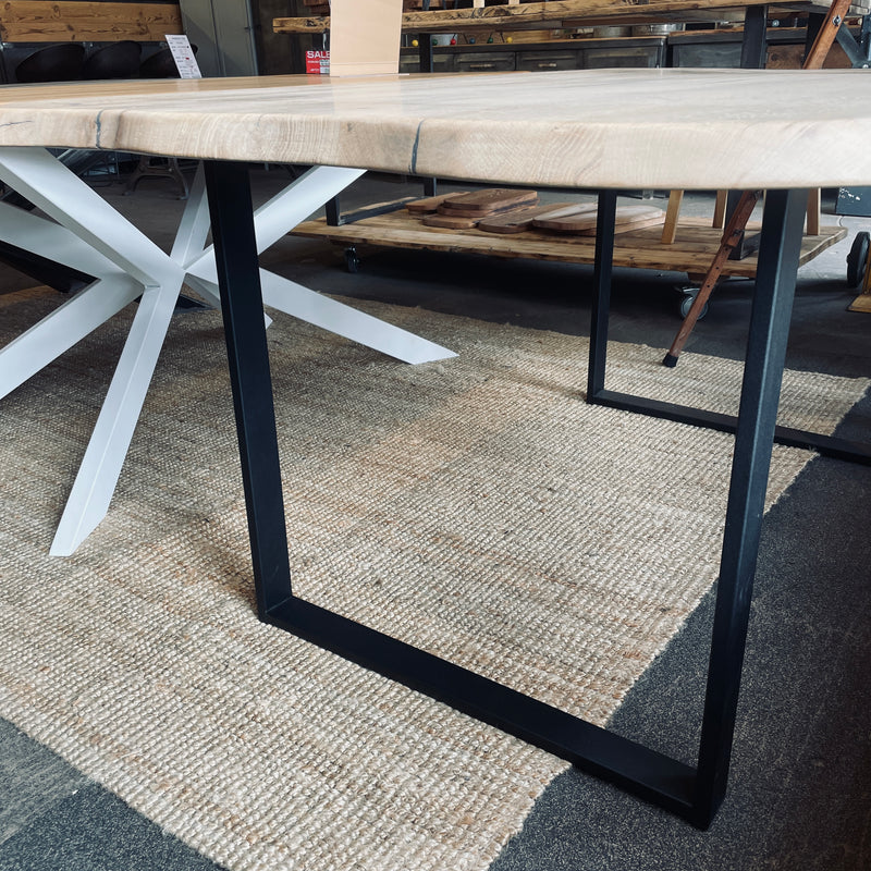 Kufen für Tischplatten | Quadrat | Stahl | matt-schwarz | 73x73x6 cm (2Stk.)
