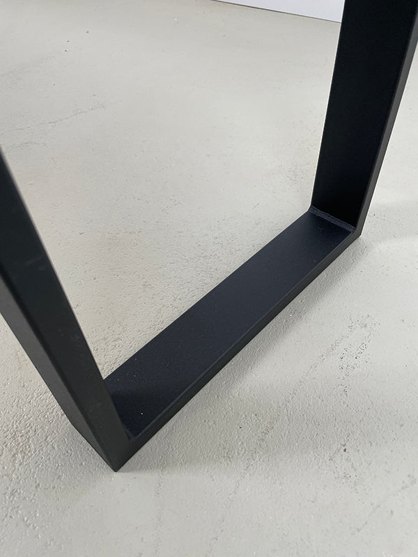 Kufen für Sitzbänke | Rechteck | Stahl | matt schwarz | 35x44x6 cm (2Stk.)