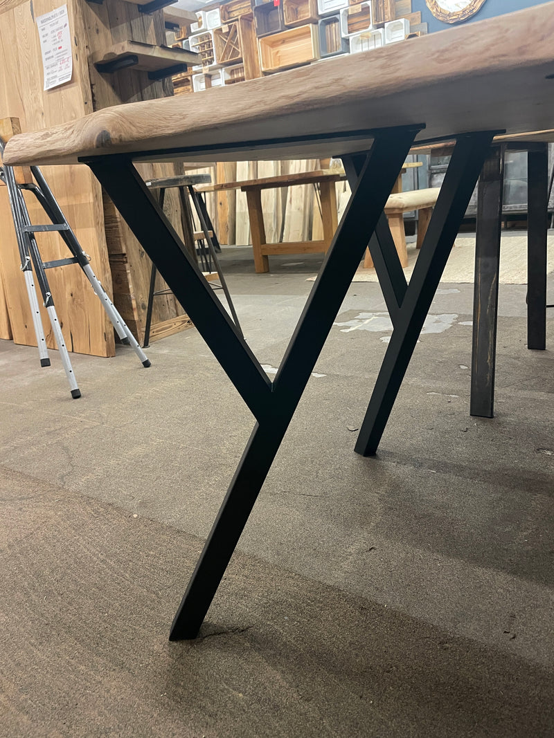 Tischkufen-Set "Kanye" | Für eckige und runde Tischplatten | Farbe: matt schwarz