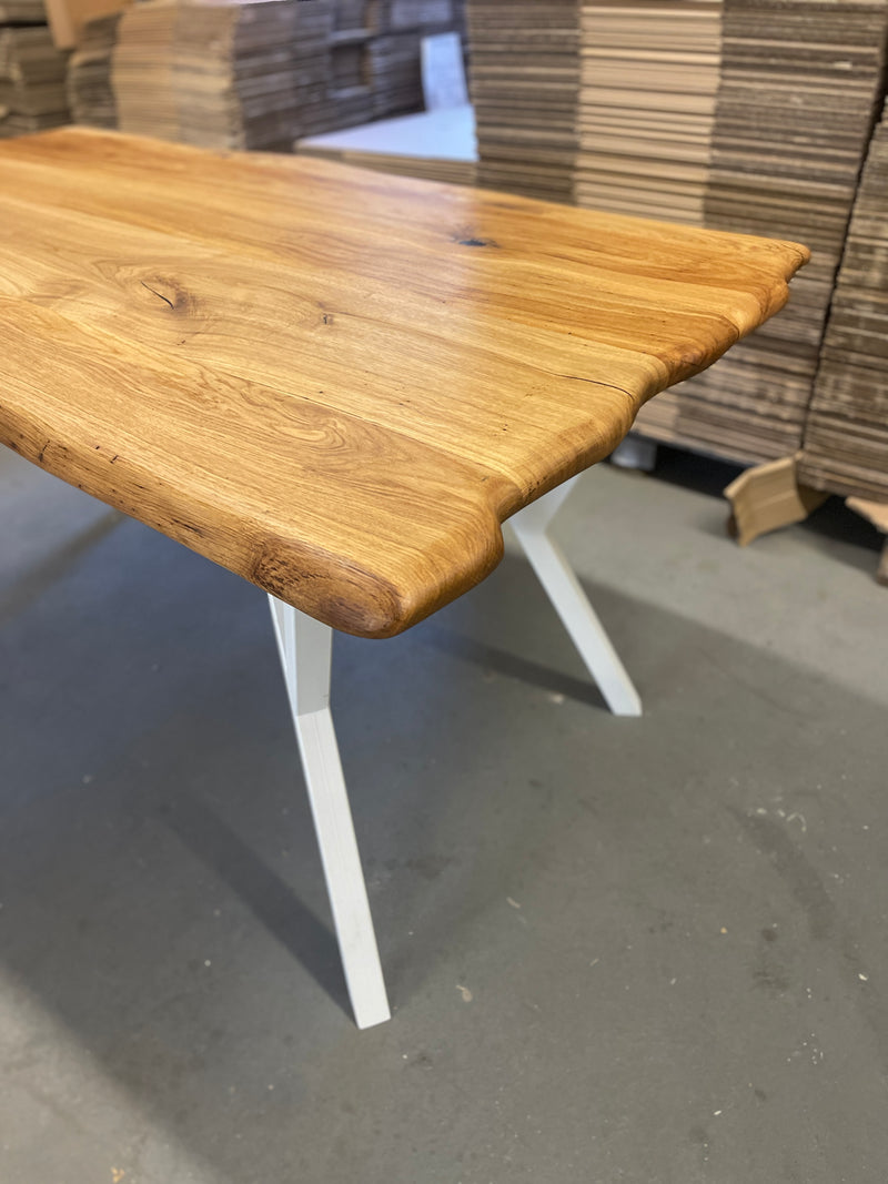 Kufen für Tischplatten | y-Bein | Stahl | matt weiß | 1 Stück