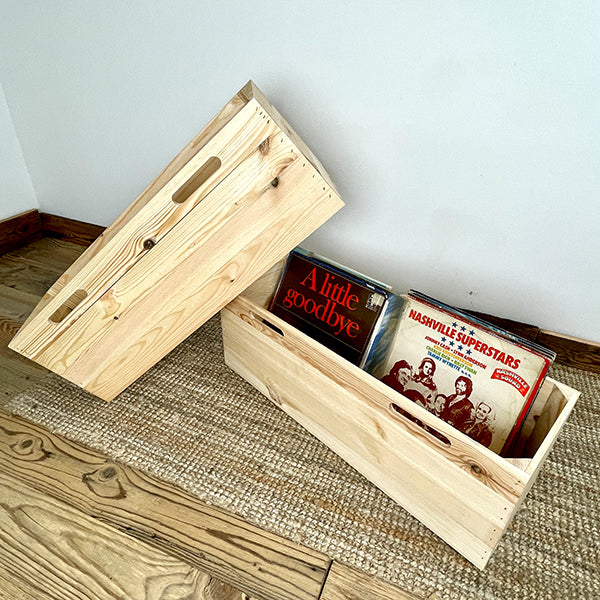 Natur helle Holzkiste für Billy-Regale von IKEA | Mittel | 76x26,5x25,5cm