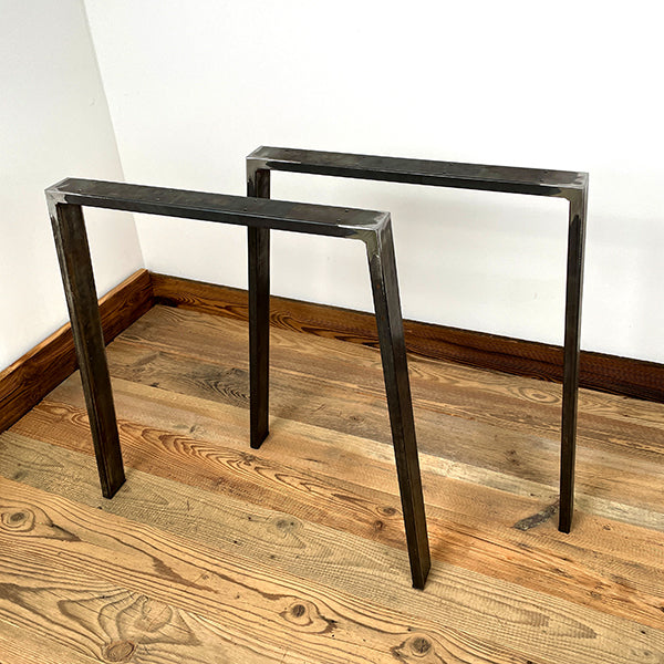 Kufen für Tischplatten | Trapez | Stahl | matt metallic | 73x73x6 cm (2 Stk.)