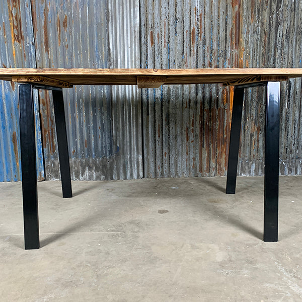 Kufen für Tischplatten | Trapez | Stahl | matt schwarz | 73x73x6 cm (2 Stk.)