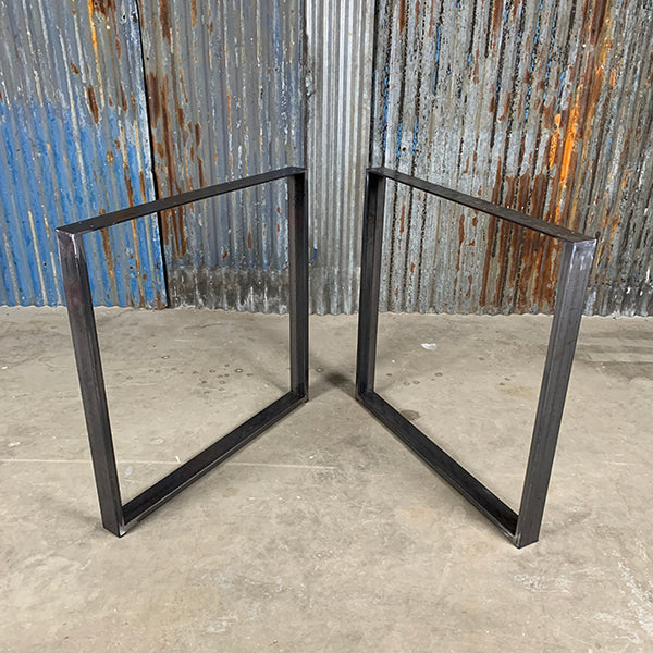 Kufen für Tischplatten | Stahl | matt metallic | 73x73x6 cm (2 Stk.)